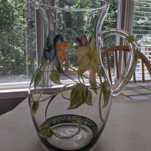 Floral pitcher